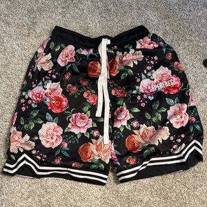 Limited edition SuperFresh Clothes basketball shorts.